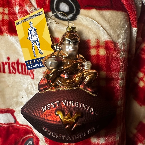 WVU West Virginia Mountaineers Christmas Ornament New in Box - Picture 4 of 7